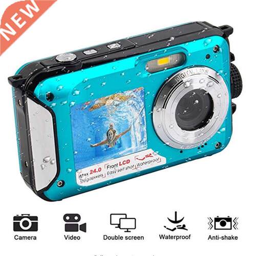 2.7inch TFT Digital Camera Waterproof 24MP MAX 1080P Double