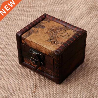 Vintage Wooden Map Storage Box Case Jewellery Cufflinks Ches