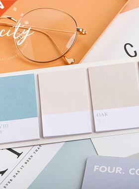 80Sheets/pack Kawaii Sticky Notes Wheel of Four Colors Serie