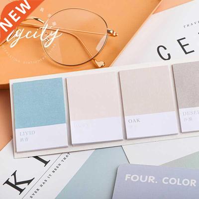 80Sheets/pack Kawaii Sticky Notes Wheel of Four Colors Serie
