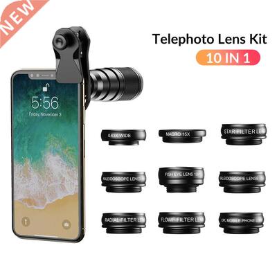 APEXEL 22X Telephoto Lens Kit for Smartphone 10 in 1 Set Pho
