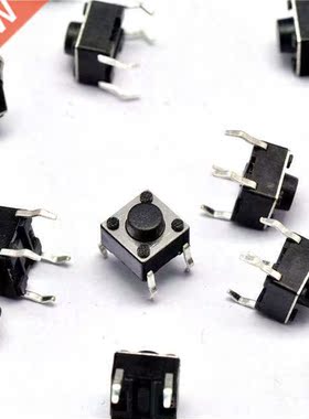 100pcs 6*6*5mm Light touch switch DIP4 ON/OFF Touch button T