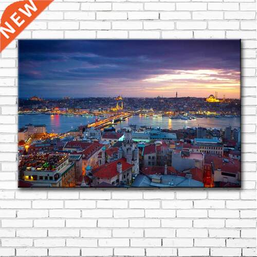 Turkey Istanbul city landscape canvas printings oil paintin