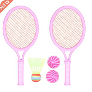 2pcs Tennis Racket Toy Cartoon Style Racquet Funny Outdoor A