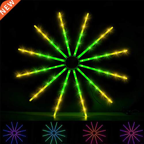 USB Firework Lights String WS2812B RGB IC 96 LED RF 4Keys 18