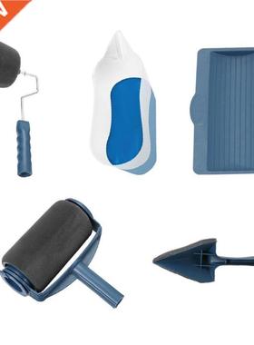 5 in 1 Paint Runner Pro Roller Brush Handle Tool Flocked Edg
