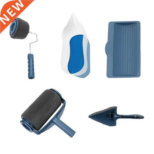 5 in 1 Paint Runner Pro Roller Brush Handle Tool Flocked Edg