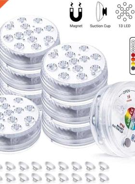 13 LEDs Underwater Light 16 Colors RGB IP68 Waterproof Swimm