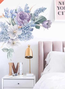 omantic ule flowes Wall Sticke home wall decoation li