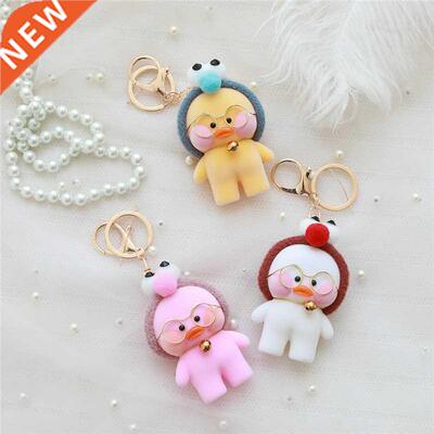 New Arrival Cute Lalafanfan Duck Keychain Kawaii Cafe Mimi p
