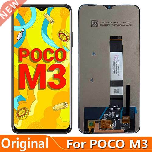 Original 6.53'' For Xiaomi Poco M3 LCD Display Screen Touch