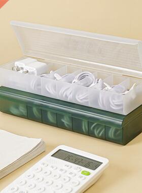 Cable Storage Box Lge  Transpent Multi-comptme