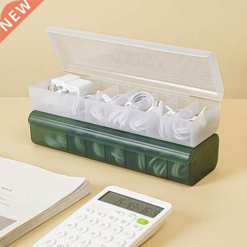 Cable Storage Box Lge  Transpent Multi-comptme