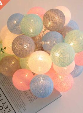 20 Leds Cotton Balls Lights LED Fairy Garland Ball Light for