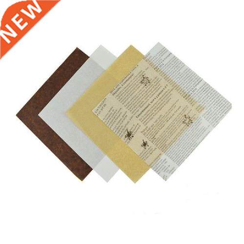 500pcs Food Packagng Bread Ol Paper Fred Chcken Fast