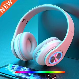 Headsets Gamer Headphones Blutooth Surround Sound Stereo Wir