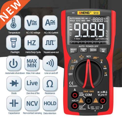 Q10 Digital Multimeter 9999 Professional Tester Multimetro T