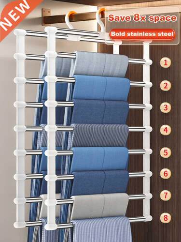 New Pants Hanger For Clothes Rack Wardrobe Closet Organizer