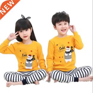 Spring Kids Pajamas Sleepwear Baby Boys Girls Cotton Sets Ch