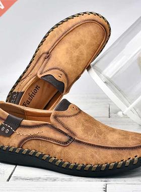 Men Casual oes Loafers Sneakers 2021 New Men Faion Leath