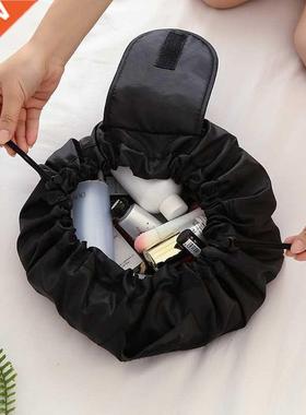 Women Drawstring Cosmetic Bag Travel Storage Makeup Bag Orga