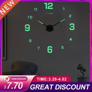 27/37/47 Inch Large Wall Clock Modern Design Watch Digital L