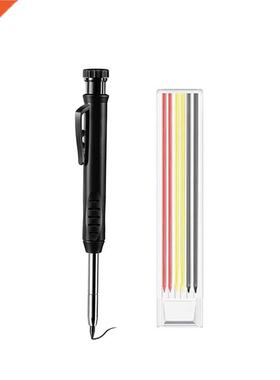 Solid Carpenter Pencil Set With Color Refill Leads Built-in