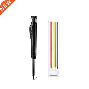 Solid Carpenter Pencil Set With Color Refill Leads Built-in