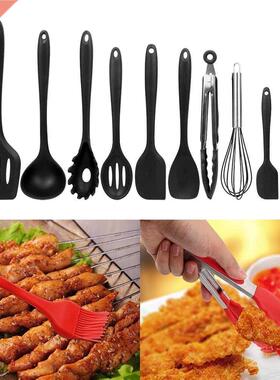 10Pcs Pasta Tool Egg Beater Spoon Spatula Colander Oil Brush