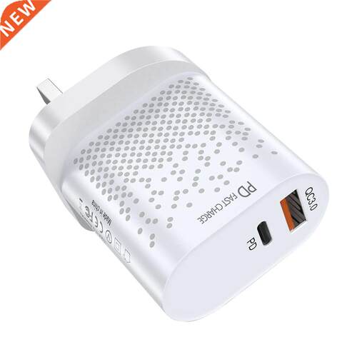 18W USB Type-C PD Dual Port Home Travel High Power Mobile Ph