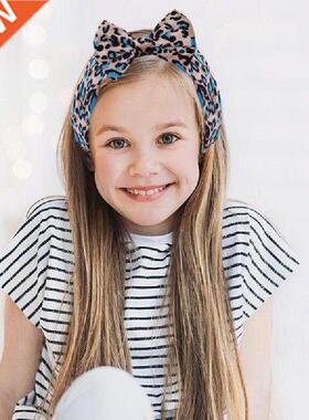 2 Pcs Children's Leopard Print Soft Headband High Quality