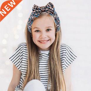 2 Pcs Children's Leopard Print Soft Headband High Quality