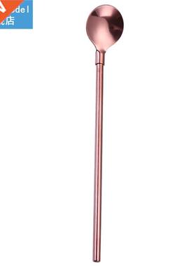 1pc Multicolour Spoon Straw Multipurpose Stainless Steel Reu