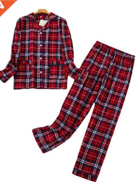 Women's Pajamas Plus Size S-XXXL Clothes Ladies Flannel Cott