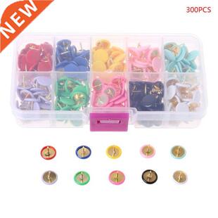 300pcs Home Offce Colorful Drawng Pns Pushpn Thumbtack C
