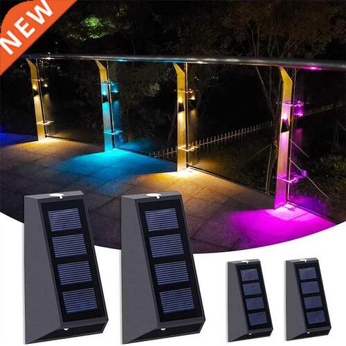 Led Solar Wall Lights Outdoor Fence Lighting Waterproof Sta