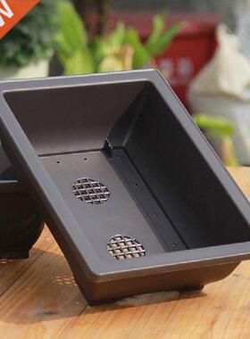 1PC Square Flower Pot Imitation Plastic Balcony Pots Flower