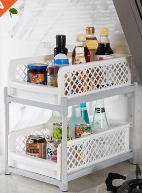 Simple Storage Rack Kitchen Organizer Plastic Box