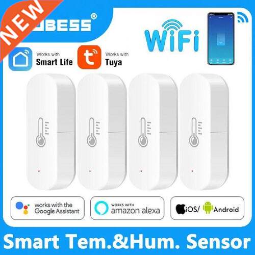 Smart Tuya Temperature And Humdty Sensor WF APP Remote