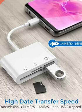 3 In 1 Type C Card Reader Adapter USB SD Micro SD TF Card Ca