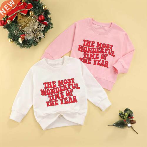 Christmas Kids Baby Girls Sweatshirts Autumn Winter Baby Boy