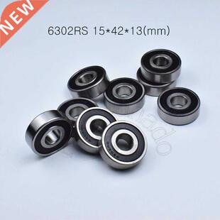 10pcs 6302RS 15*42*13(mm) chrome steel rubber Sealed High