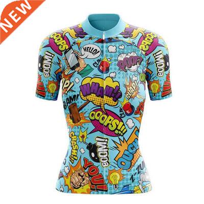 2021 Women's icycle Clothing Cartoon Cycling Jersey Woman S
