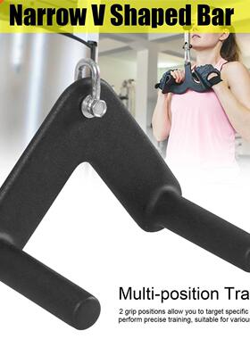 V Shaped Press Down Bar Cable Attachment Gym Fitness Lat
