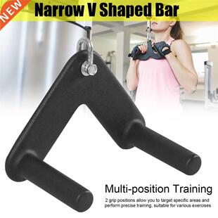V Shaped Press Down Bar Cable Attachment Gym Fitness Lat