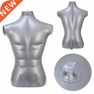 1*Model PVC Plastic Male Inflatable Torso Form Mannequin Mod