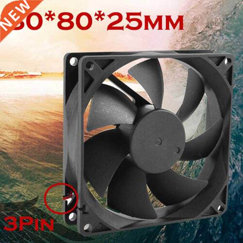 Cooling Case Fans 8cm/80mm/80x80x25mm 12V Computer/PC/CPU Si