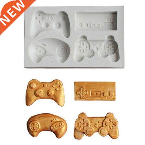 Grey Gamepad Silicone Mold Gamers Boy Gift Game Controller