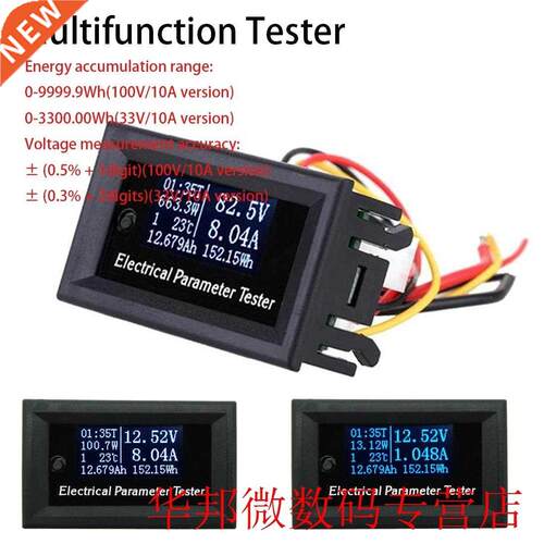 Multi-function Voltmeter Ammeter Power Meter Thermometer Tim