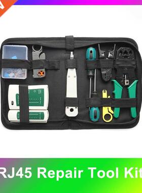 13Pcs/Kit Network Repair Tool Kit RJ45 RJ11 RJ12 Cat5 Networ